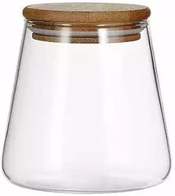 1 pc GTR Borosilicate Glass Food Storage Jar With Wooden Lid