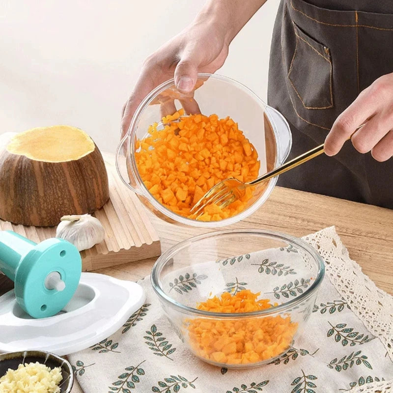 manual press type vegetable cutter household multi-functional cooking machine mincing machine