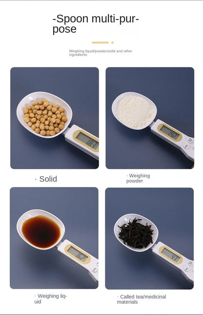 Electronic Scale Measuring Spoon Scale High Precision Measuring Spoon Measuring Spoon Baking Kitchen Spoon Weighing Gram Number