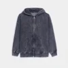 Garment-Dyed Zipper Hoodie