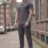 Charcoal Essential Button Up Set