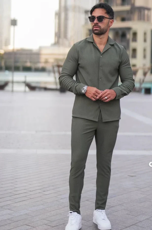 Army Essential Button Up Set