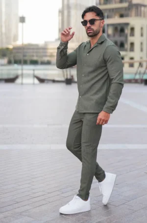 Army Essential Button Up Set