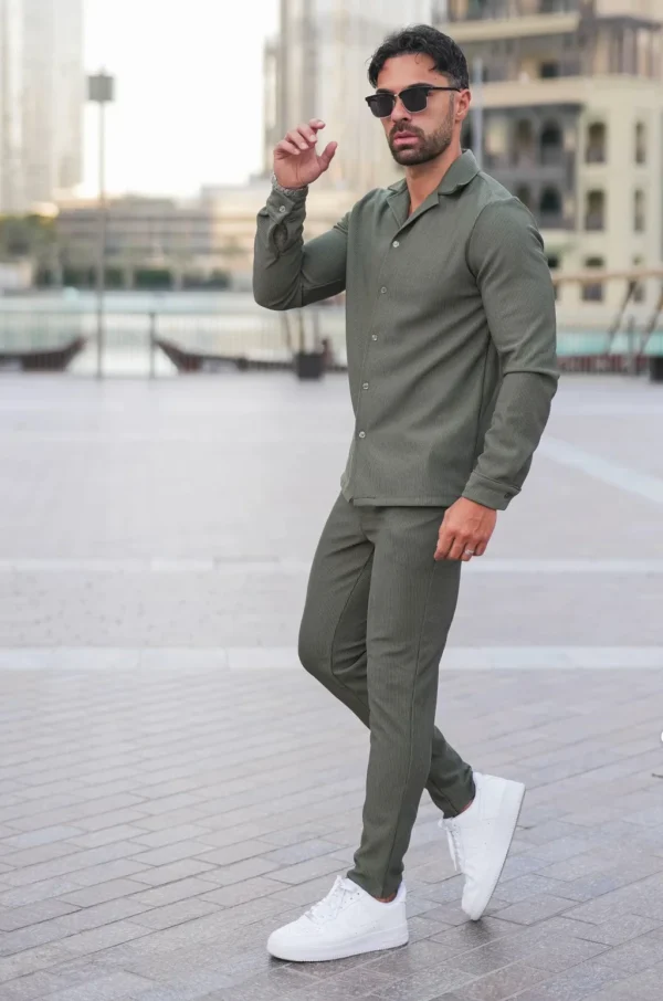 Army Essential Button Up Set